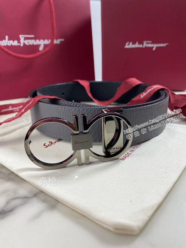 菲拉格慕男士皮帶 Ferragamo磨砂牛皮腰帶  jjp1824